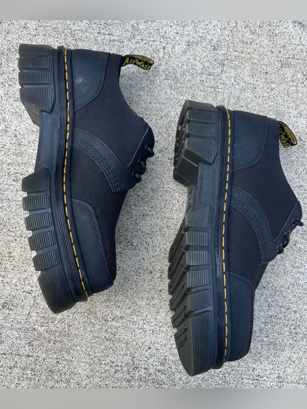 Dr. Martens Audrick 3I Black Platform Oxford Shoes Size 12